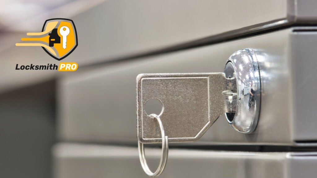 Cabinet file locks for commercial locksmith