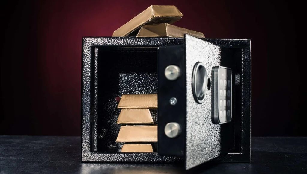 Locksmiths in Emergencies & Disaster Preparedness in Indianapolis Gold bars in open safe