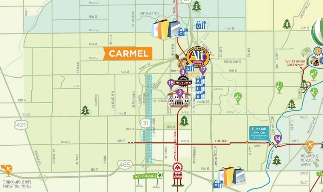 Map Carmel IN