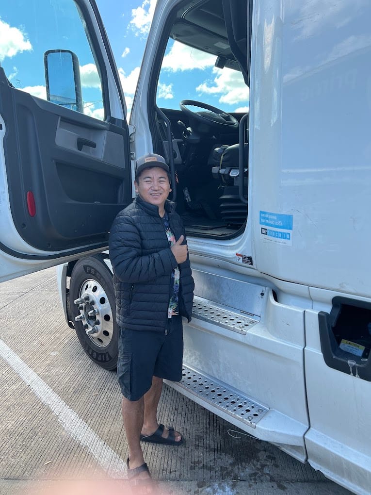 Truck driver back in his cab after a Locksmith Pro truck lockout